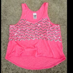 New VS Pink crop tank. Size medium